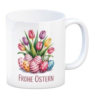 Tulpen Und Ostereier Frohe Ostern Kaffeebecher