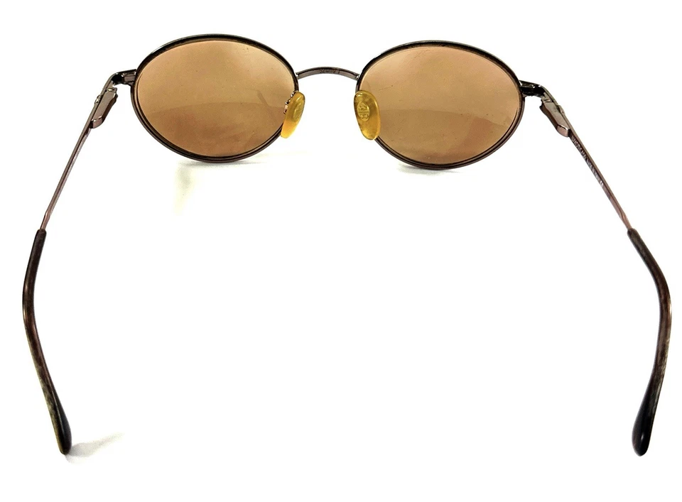 Marcos de gafas vintage Luxottica LU2207 T284 Italia 52-19-130 ovalados metal bronce Foto 4 de 4