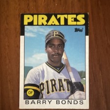 Topps 1986 Traded Barry Bonds Rookie #11T Pittsburgh Pirates Baseball Card