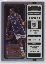 2022-23 Panini Contenders Conference Finals Ticket 57/75 De'Aaron Fox #56 9o3