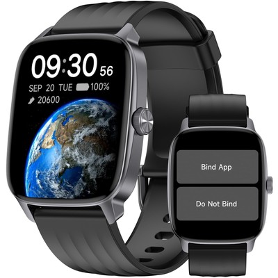 DAVIKO Pedometer Watch Senior Friendly No App/Phone Required, Waterproof Fitn...