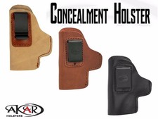 Iwb Ccw Leather Holster Lh Compatible W Glock 17