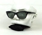 Unique Vintage Squared Sunglasses 1960s Paris France Very Rare Classic Black
