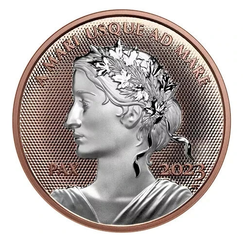 2023 Canada $1 Peace Dollar - Pure Silver Coin with Rose Gold | eBay