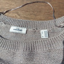 Essentials Damen Pullover Pulli 36/38 Grau Be...