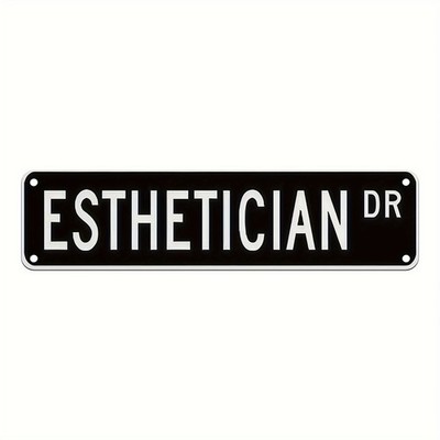 Distressed Esthetician DR Metal Plaque Retro Skin Care Studio Indoor Spa Wall