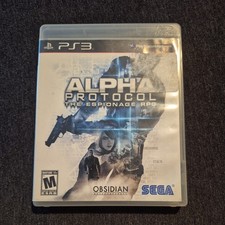 Alpha Protocol The Espionage RPG (Sony PlayStation 3, 2010) PS3 CIB TESTED