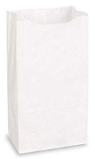 SSWBasics Medium White Paper Bags Case of 1,000 Durable White Paper Bags