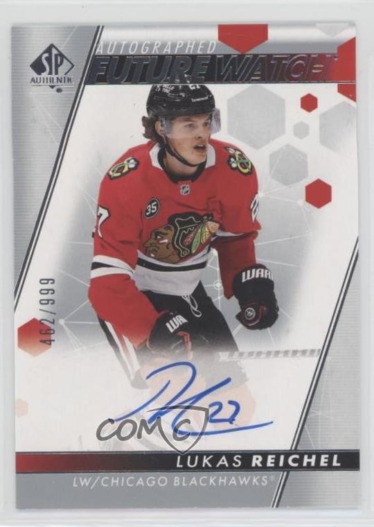 2022-23 SP Authentic Auto Future Watch 462/999 Lukas Reichel #107 Auto 06h3