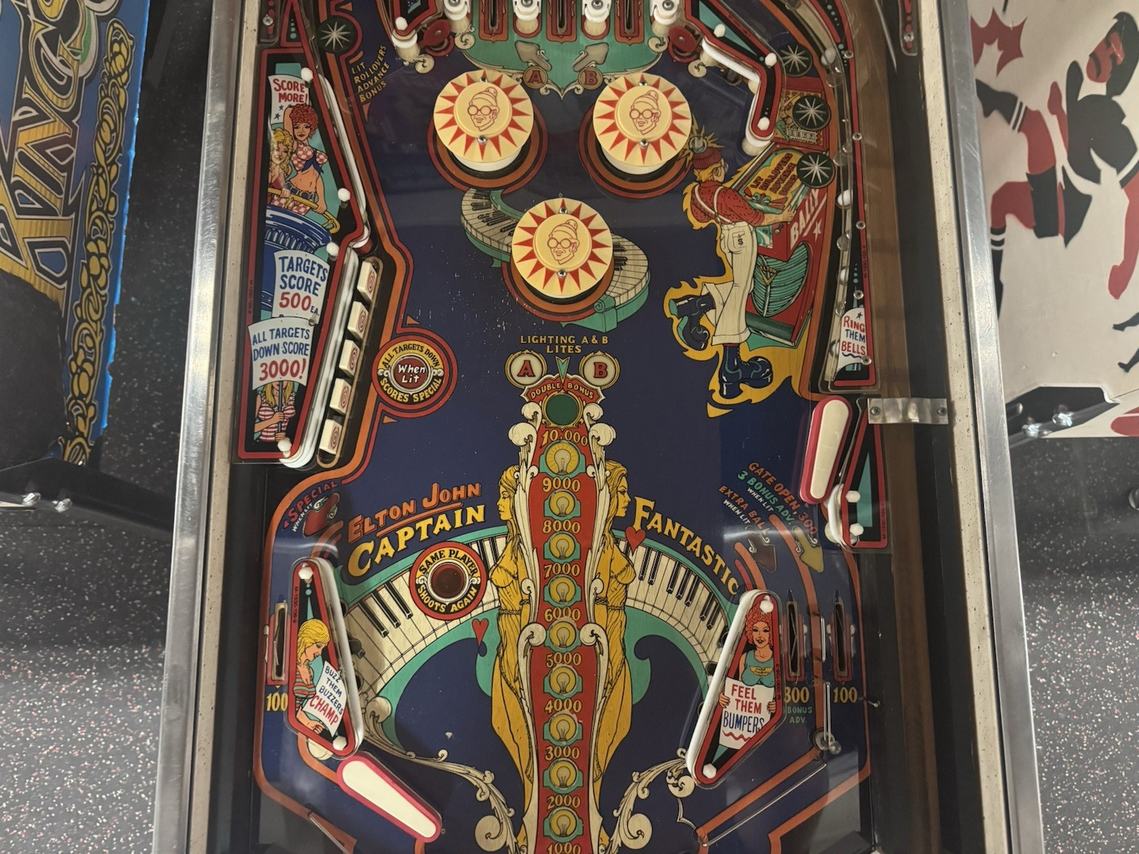 1976 CAPTAIN FANTASTIC AND THE BROWN DIRT COWBOY PINBALL MACHINE FULLY REFURBISH