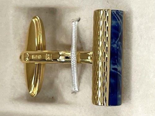 S.T. Dupont Cufflinks Lapis Lazuli Men's Accessories made in France Unused - Picture 8 of 13