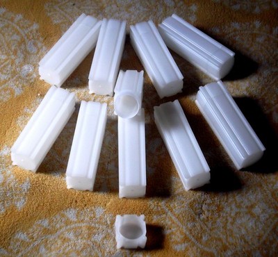 10 count new square easy stack plastic penny tubes