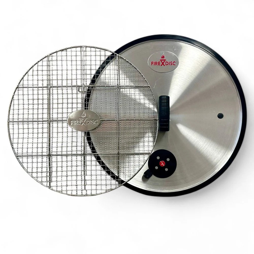 20-Дюймовая Плоская крышка Firedisc 380 Ultimate с уплотнителем для ароматизации и решеткой в комплекте