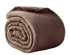 100 Cotton Muslin Blanket 40x40 Breathable Lightweight Gauze Throw Tan