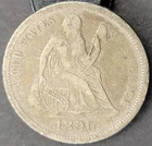 1890 P Philadelphia Mint Silver Seated Liberty Dime Full Liberty Higher Grade
