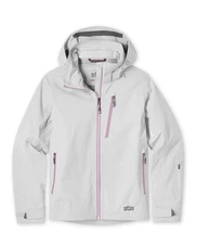 Stio Women's Environ Jacket Full Zip Hooded Quiet Gray Size Medium NWT