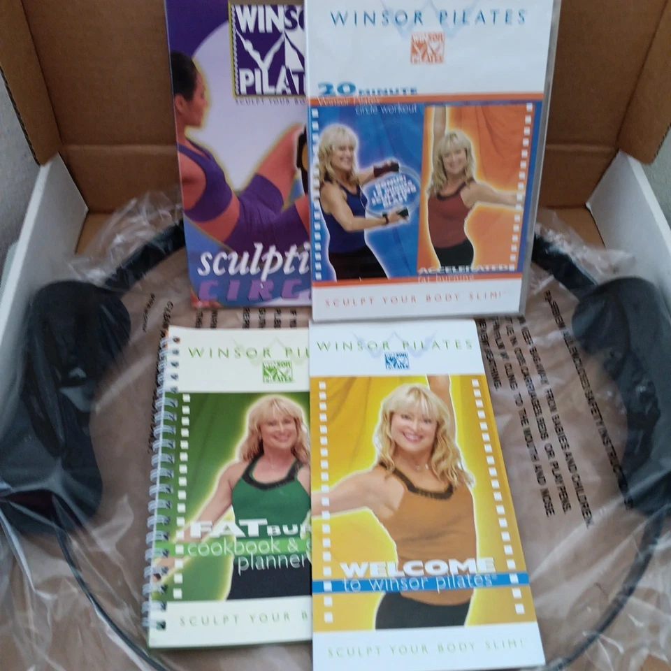 Система пилатеса Winsor с 2 DVD-дисками, планировщик, компрессионное кольцо для пилатеса, открытая коробка - Изображение 2 из 4