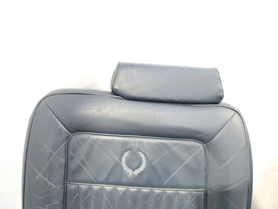 Cadillac Brougham 1988 OEM juego completo de asientos de cuero azul tiene desgaste normal Foto 3 de 4