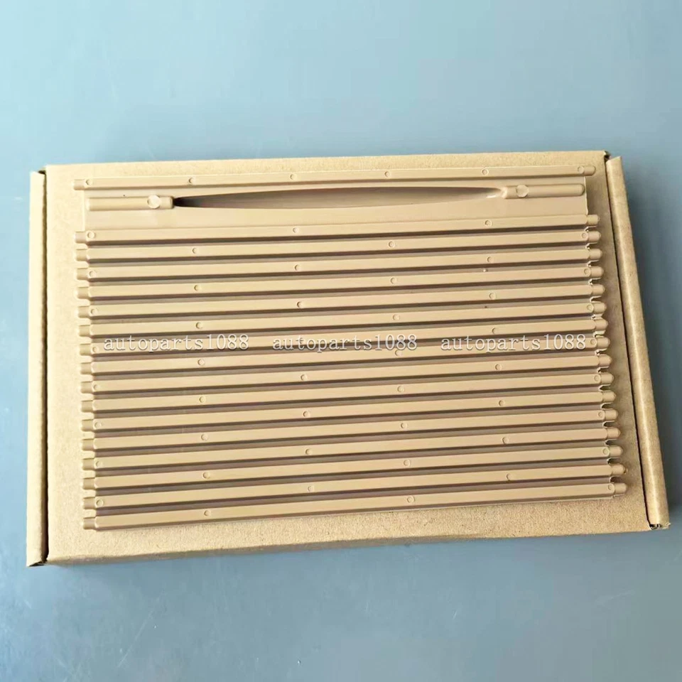 Consola delantera portavasos cubierta persiana enrollable beige apta para 03-10 Porsche Cayenne Foto 4 de 4