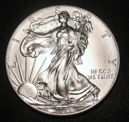 2012 AMERICAN SILVER EAGLE 1 oz .999 FINE SILVER BULLION 1 OUNCE ASE