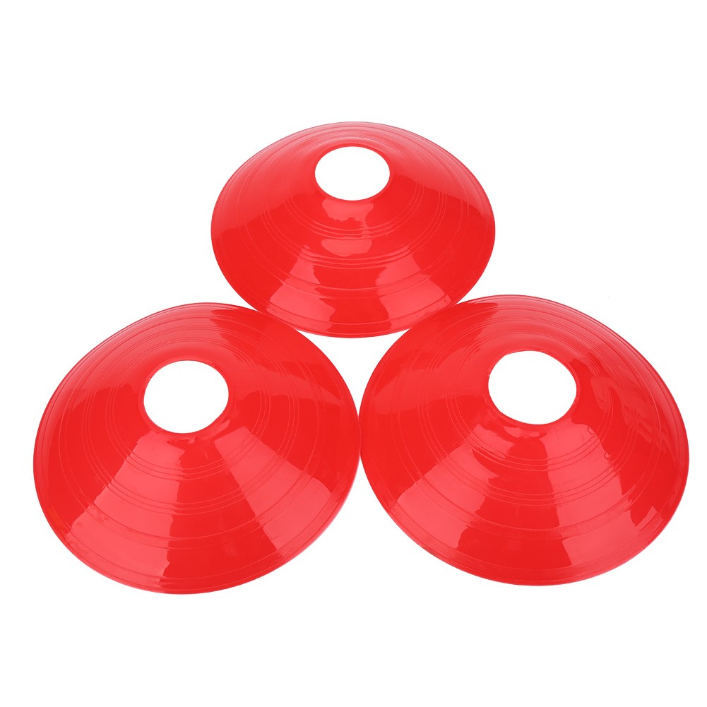 10 Pcs Practical Mini Field Cone Discs Marker Soccer Football Sports Speed