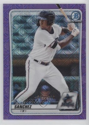 2020 Bowman Chrome Prospects Mega Box Purple Mojo Refractor Jesus Sanchez uk2
