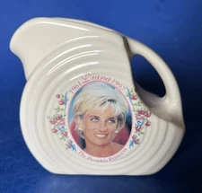 Fiesta White China Specialities Princess Diana Mini Pitcher HTF