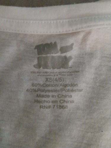 Tom And Jerry Licensed Kids Boys Girls Graphic Tee Short Size XS 4-5 Classic - Picture 9 of 9