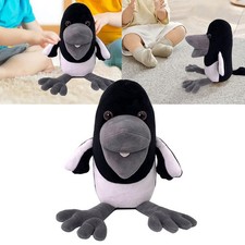FUNNY 22cm Steve and Maggie Plush Figure Toy Black Bird Crow Stuffed Animal Doll