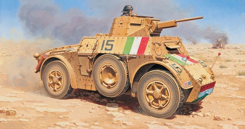 ✅ITALERI 7051 - Scala 1 : 72 AUTOBLINDA AB 41 Italia Seconda Guerra Mondiale - Immagine 3 di 4