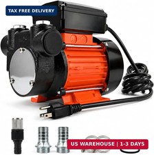 110V Diesel Fuel Transfer Pump, 1/2 HP 18GPM High Flow Self-Priming Electric Ext