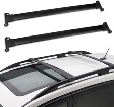 For 2008-2012 Ford Escape TOP Roof Rack Cross Bars Carrier Set Black Aluminum