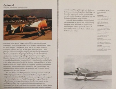 Curtiss P-36 P 36 P36 Plane Picture Aircraft Article Vintage Info Sheet     