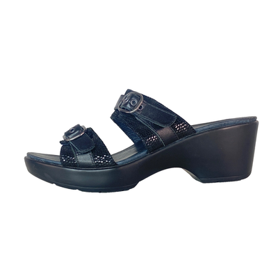 Black DANSKO clogs sandals 38 7.5 open toe platform slip on Jessie