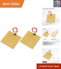 2pcs Heater Film Heating Plate, 00W 24V Polyimide Heat Pad Adhesive PI Heater...