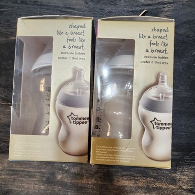 Tommee Tippee Closer to Nature 9oz Anti-Colic 0m+ New 2 Bottle Set