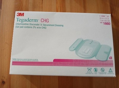 3M Tegaderm I.V. Film Dressing With CHG 1660 Lot of 25 Sheets Only No Box