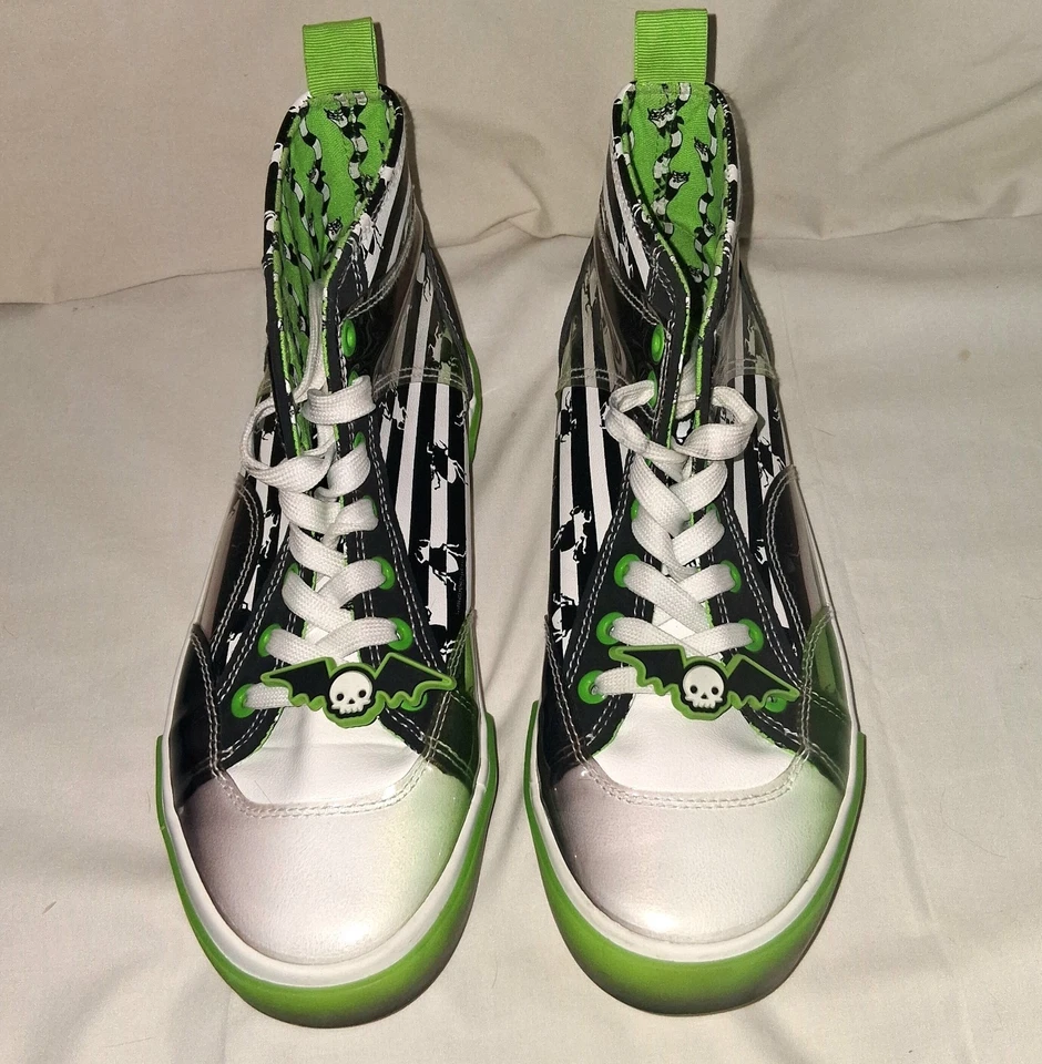 Ground Up Beetlejuice 高帮运动鞋女式 7 男式 5.5 LIME 绿色 — 第 2/4 张图片