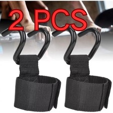 2X Support Grips Weight Lifting Hook Gym Training Dead Lift Wrist Straps Wrap