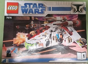 Lego #7676 Star Wars Republic Attack Gunship INSTRUCTION Manuals #1 & 2