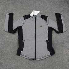 Ralph Lauren Track Jacket Womens Petite S PS Black White Stripe Long Sleeves C