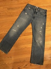 Vintage Levis 501 Jeans Mens 36x34 Distressed Button Fly Straight Leg Mexico