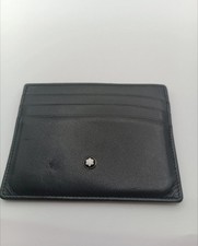 Montblanc Card Holder Leather Comfort Black Wallet Cardholder