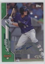 2020 Topps Pro Debut Green Auto 47/99 Aaron Schunk #PD-101 Auto 1b3
