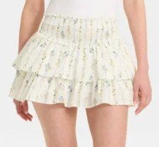 NEW Wild Fable Women's Tiered Mini Skirt Multi Colored Size XL