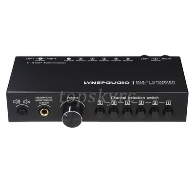 B081 Audio Switcher 6-IN 3-OUT XLR RCA Stereo Signal Source Selection Switcher
