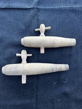 Lot de 2 Anciens Robinets en Bois pour Tonneau