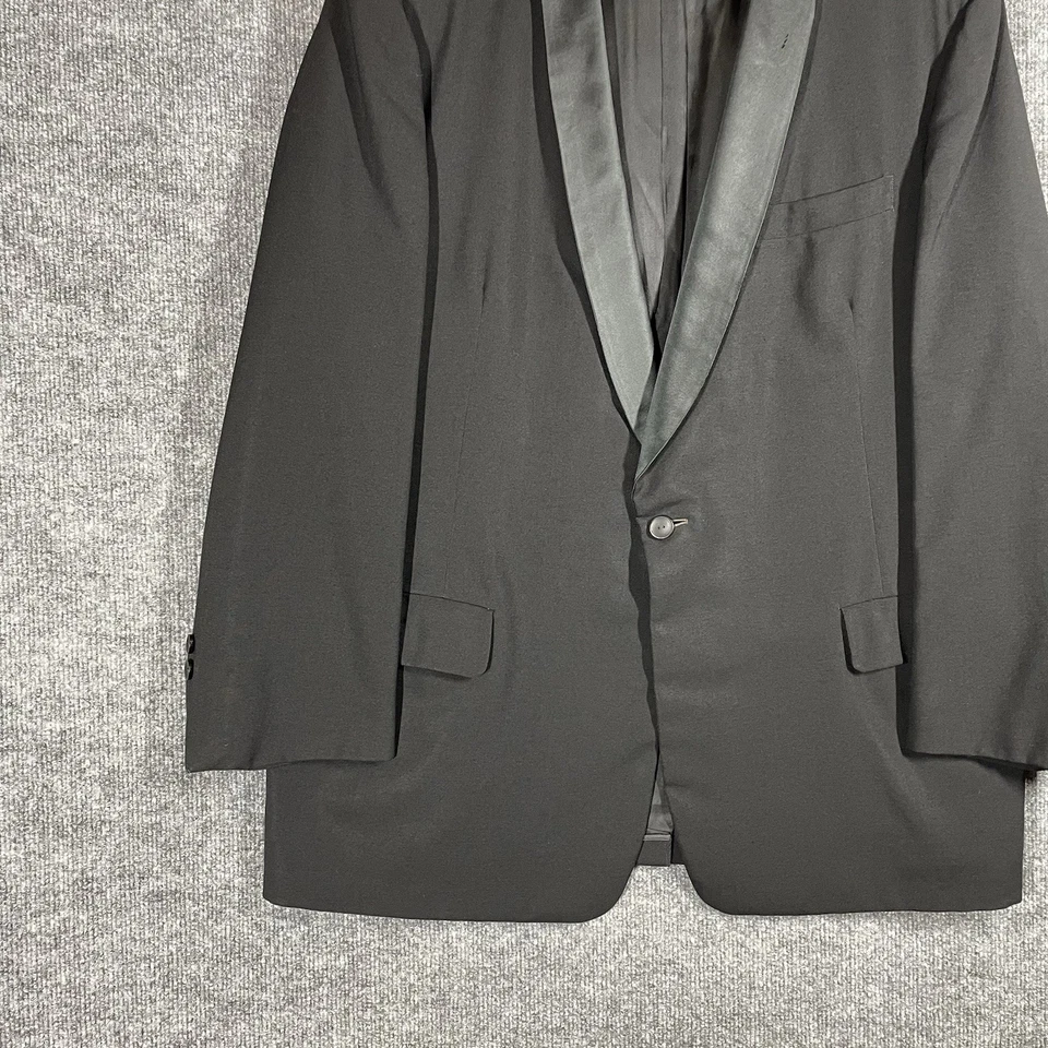 Chaqueta Esmoquin Rudofker Vintage Años 50 After Six Para Hombre Talla 43 S Cuello Chal Seda Foto 3 de 4