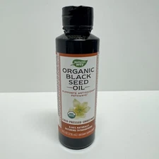 Nature's Way Organic Black Seed Oil Cold-Pressed Unrefined BB 03/2026