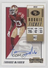 2018 Panini Contenders Rookie Ticket Auto Tarvarus McFadden #233 Auto 0b5